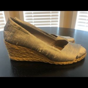 Ralph Lauren Shantung Wedge